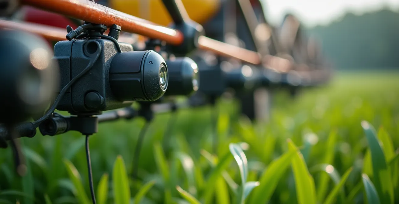 Système de caméras multicapteurs montées sur une rampe de pulvérisateur détectant les adventices