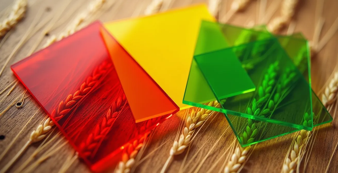 Carte thermique colorée d'une parcelle agricole vue du ciel montrant les zones de stress hydrique